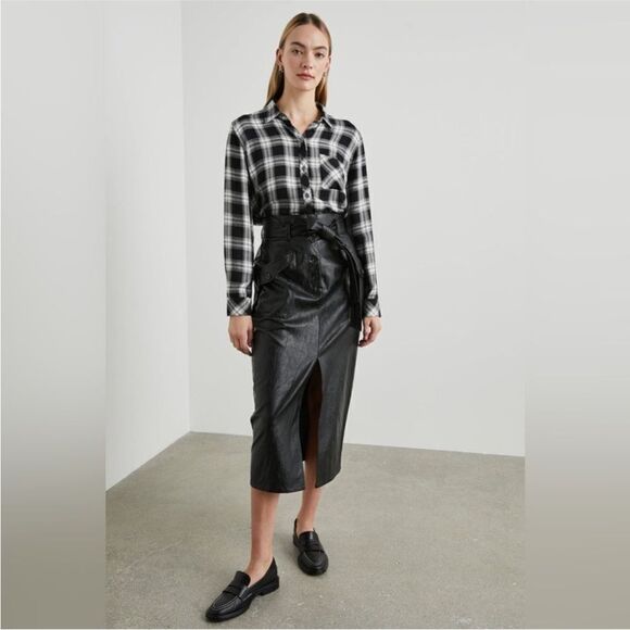 Rails NWT Hunter Plaid Shirt in Midnight Snow Size XS - Picture 6 of 8